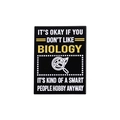 Broche rectangulaire amusante sur la biologie avec citation pour les gens intelligents - Style Biology Smart People Hobby (QHXZ1561)