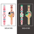 Luminous kids tattoo stickers with pink koala and astronaut glow-in-the-dark watch designs - Luminous Watch Style (WS-K185)