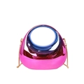 Gradient pink and purple acrylic half-moon evening bag with golden chain and round handle - Gradient Purple