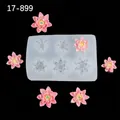 Stampo in silicone loto a 6 fori per resina fai-da-te, torte fondant e sigilli in cera - 17-899 / Trasparente