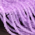 6x12mm purple bamboo-shaped glass beads for DIY bracelet and jewelry making - 6x12mm Translucent Purple (1Pc)