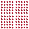 Set van 100 mini rode en witte kerstmutsen voor bestekhouder en DIY-decoratie - Nr.51 Klassiek Rood Wit / 100 stuks verpakking