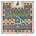 Wooden magnetic alphabet maze toy with colorful cars and parking spots for kids - Magnetic 26 Letters Parking (with 15 Cards)