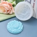Silikonform für DIY-Kuchen und Pfingstrosen-Seife mit fertigem Blumen-Ergebnis - Stil 1 Blume Oben
