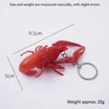 Realistic 9.5cm red crayfish keychain model for display and night market props - Red Crawfish - Keychain