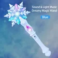Baguette magique flocon de neige bleue avec musique et lumières pour les filles - Baguette Magique Son et Lumière Bleu Frais