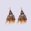 S3831 Rhinestone Feather Dangle