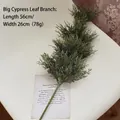 Deep green 56cm artificial PE cypress leaf branch for Christmas tree decor - Large Cypress Branch