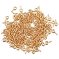 Tornillos de ojo de acero inoxidable dorado para accesorios de joyería DIY - 1.0*4*8 / Oro chapado en agua