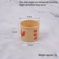 Miniature beige clay pot with rooster pattern for dollhouse DIY kitchen decor 4.5cm - 4.5cm Bobo Chicken Bucket - Large