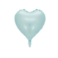 Ballon en aluminium bleu clair en forme de cœur pour décoration de fête - Cœur / Bleu Rétro