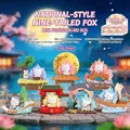 Complete collection of nine-tailed fox blind box figurines with traditional Chinese motifs - A124 Chinese Style Nine-tailed Fox Small Set (6 Pieces) / Full Box Set