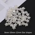 Cuentas de perlas de estrella en 8mm, 10mm y 12mm para creación de joyas DIY - 8mm Estrella de Cinco Puntas