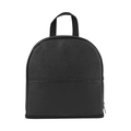 Large black folding makeup brush storage case with multiple slots and zipper pocket - Black Semicircle Standing Style