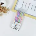 Set di 6 penne gel arcobaleno con punta da 1,2 mm per diari fai da te e il disegno - Penna Arcobaleno - Pastello 6 pezzi/Scatola