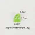 Rodaja de kiwi miniatura en resina para manualidades, decoración de fruta real, 1,6 cm - Trocito de kiwi pequeño-1.6cm