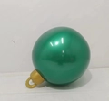 60cm green inflatable PVC Christmas ball with gold cap and integrated LED light - Pearl Green (No Light)