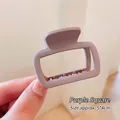 Pince à cheveux carrée violette mate pour cheveux fins, pince crabe de 5x4cm - Environ 5*4cm / Violet Mat