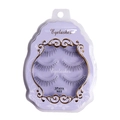 N03 natural cross pointed eyelashes 3 pairs in lilac packaging with gold patterns - Sharpened Style N03(磨尖3Pairs-N03)