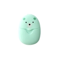 Portable mint green bear-shaped soap paper case with minimalist cartoon face - Green Bear (Blister Pack)
