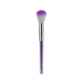 Macro detail of makeup brush featuring purple gradient bristles and bead-filled handle - Purple (Crystal Filled)