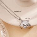Silver star pendant necklace in copper plated finish with mother of pearl inlay detail - Star (951) / Silver