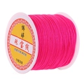 Rose red No.72 jade thread spool for handmade jewelry weaving and beading projects - Hot Pink