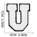 Letter U White
