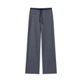 Gestreifte marineblau-weiße Lounge-Hose mit weitem Bein und verstellbarem Kordelzugbund - XS / Blau Gestreifte Hose