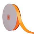 Single roll of 2cm orange polyester satin ribbon for cake and gift box packaging - Orange