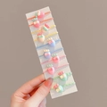 10-piece set of girls strawberry hair bands in pastel colors on display card - Carrot 10-Piece Set
