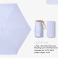 Light purple 6-fold portable parasol with UV coating and matching hard storage case - 6-Fold 6-Bone Black Glue Light Purple