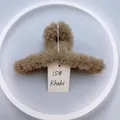 Grande pince à cheveux 14cm en peluche kaki en fausse fourrure de lapin pour femmes - 15# Peluche Kaki 14CM