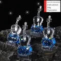 Leuchtende Weltraum-Astronauten-Geige Flüssigkeit Sanduhr Ornament, 6,5x5,1x16,5cm - Kosmische Sterne (Leuchtend)