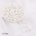 Baroque style white 9x10mm irregular pearls for DIY jewelry making and necklaces - Style 18 Skull Shape 9x10mm White 10pcs/pack