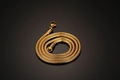 Golden titanium steel snake chain necklace for women with secure lobster clasp finish - 3mm*50cm / Gold