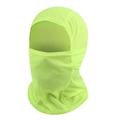 Pasamontañas de ciclismo de malla transpirable verde neón de secado rápido para sol - L (58-60cm) / Verde Neón