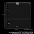 Transparent 4-pocket refill page for A4 A5 binder with clear dimensions and plastic material - A5 Wide 7-Hole Unequal 2-Pocket Pages 10 Sheets 84#