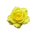 Realistic artificial yellow rose hair clip with layered silk petals for bridal hair - 8cm #3 Yellow