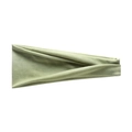 Close-up of light green knitted yoga headband with elastic pleated texture for sports - Matcha Green