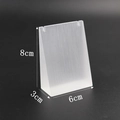 Frosted acrylic pendant display stand with 8cm height and 6cm base dimensions - Small Full Brushed 6*3*8CM