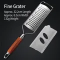 304 stainless steel zester with ergonomic rosewood handle and 32.2cm long fine blade - Fine Shredder