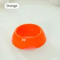 Orange pumpkin-shaped non-slip pet food bowl for cats and dogs with durable smooth finish - 280ml / Orange