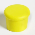 Food-grade soft rubber beer bottle cap in bright yellow finish for fresh sealing - Yellow