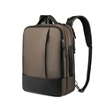 Mochila de negocios marrón oscuro para portátil con correas de hombro acolchadas - Marrón Oscuro