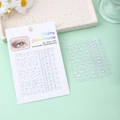 Self-adhesive 3D body stickers with colorful heart and star iridescent rhinestones - White Heart Sunflower Rhinestone