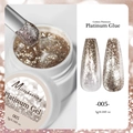 Champagne gold glitter platinum gel nail polish in shade 005 for sparkling manicure designs - Sparkling Platinum Gel 05(005)