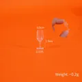 Miniature transparent 1:12 scale plastic dollhouse wine glass for DIY micro kitchen decor - 15# Miniature Goblet