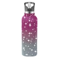 Sparkling pink to silver gradient rhinestone 32oz stainless steel sports tumbler - Gradient Pink