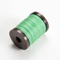 0.4mm green waxed thread on black plastic spool for leather sewing and DIY crafting - 0.4mm/110m / #40 Tender Green